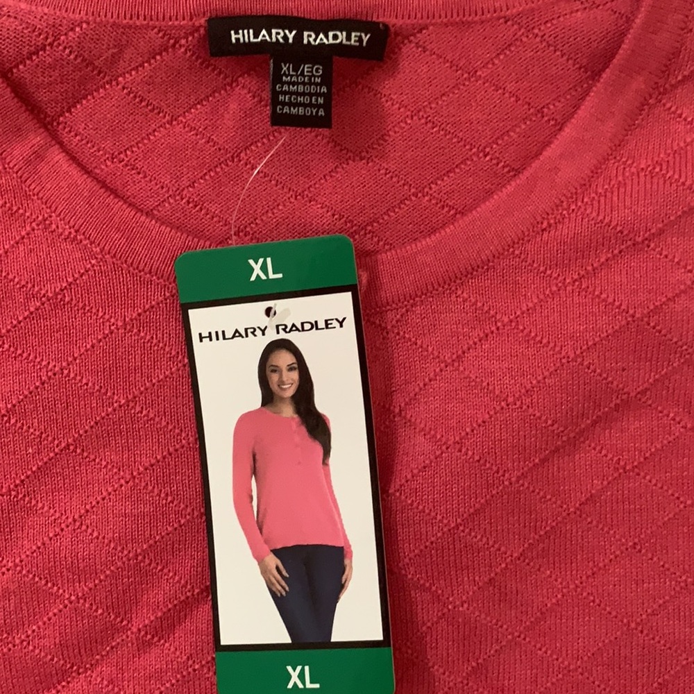 HILARY RADLEY - deep coral button down - Picture 6 of 7